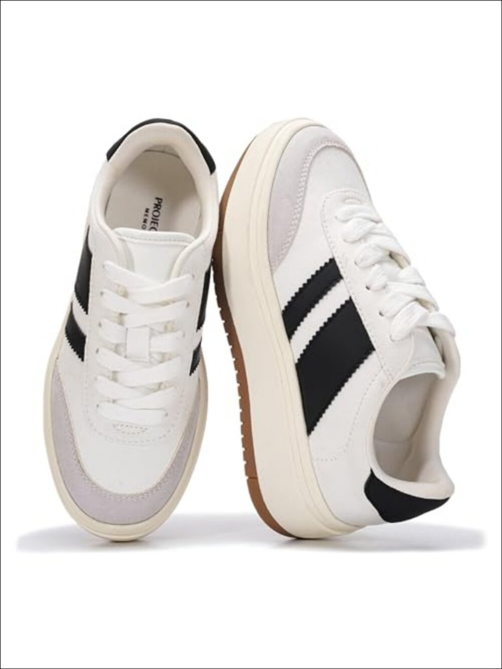 Girls Lace-Up Platform Sneakers Vegan Leather Non Slip School Shoes